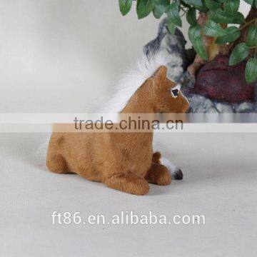 Fake Fur Miniature Flying Animated Toy Horse With Sound