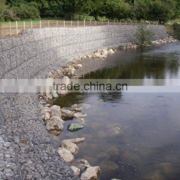 240gr/m2 3x1x1m Gabion Wire Mesh for Stone with 2 Diaphargm