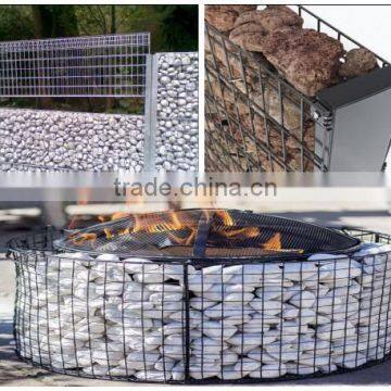 Hot-dipped Galvanized Welded Mesh Gabion wire cages rock retaining wall