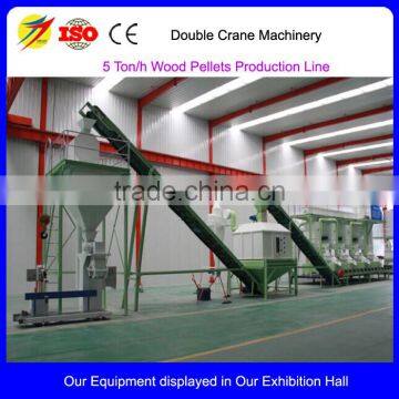 2016 Complete wood pellet production line equipment 5 ton/h