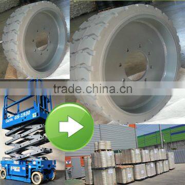 fast delivery good price genie part 94908 scissor lift solid tire wheel 22x7x173/4 8 holes 15x5 12x4.5