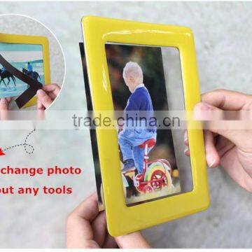 Colorful 8" x 10"glossy Photo Frame Wholesale Gifts Fridge Magnet Photo Frame Magnetic Photo Frame Stick on the Wall photo-6