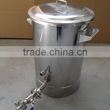 stainless steel portable beer keg with ball valve