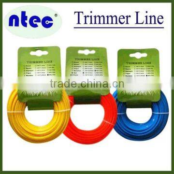 15M colored nylon trimmer line /grass cutter nylon line