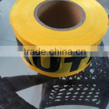 best price yellow color customized PE warning tape caution tape