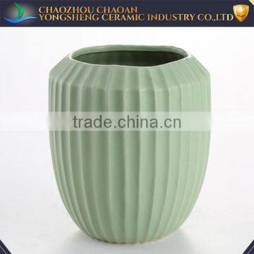 Chinese marked vase pot green chinese ceramic vase for wholesaler