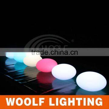 33cm Waterproof IP68 RGB Colors Rechargeable Floating Led Oval Light photo-5