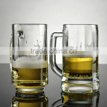 Clear Glass Beer Mug/Customized Logo beer mug/germany style beer stein