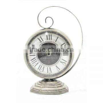 Metal Decorative Table Clock Metal Desk Clock Antique Small Clock