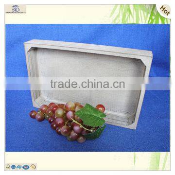 Unique Design Large Antique Color Engraved Paulownia Wooden Tray photo-5