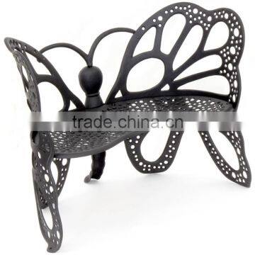 Double-Seat Butterfly Garden Beach Lounge Chair Cast Aluminum Bistro Chair photo-2