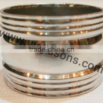 Cheap Wedding Crystal Napkin Ring | Brass Polished Metal Napkin Ring photo-3