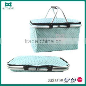 High Quality Oxford Fabric Outdoor Folding Cheap Picnic Basket