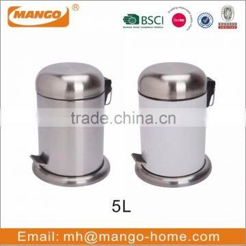 European Stainless Steel Foot Pedal Garbage Bin