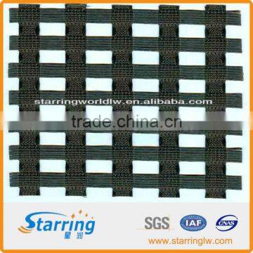 Bitumen coated fiberglass geogrid