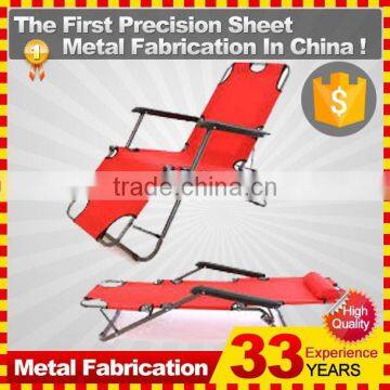 Hot Sale Two Positions Recline Outdoor Folding Chaise Lounge Chair photo-3