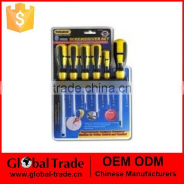 T0327 6Pc Carbon Steel Blade Screwdriver Set