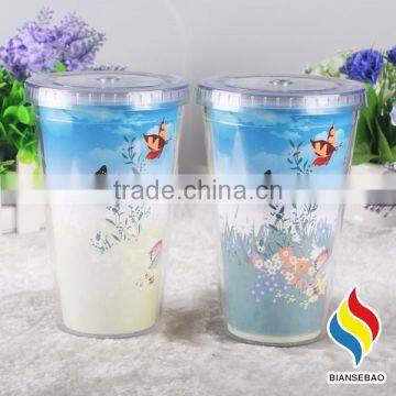 PS Double Wall 450ml Color Changing Tumbler With Oem Design photo-3