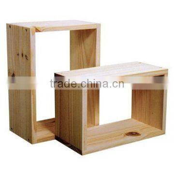 Square Wood Cube Wall Shelf photo-3
