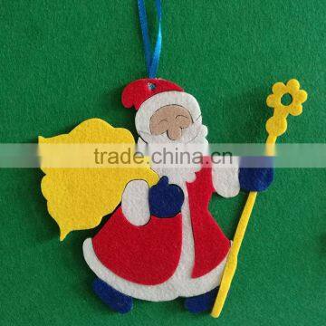 China Christmas Decoration Supplies Wall Hanging Craft Toys Kids Felt Christmas Tree in Stock photo-6