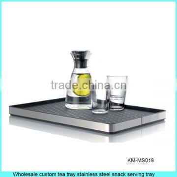 Wholesale custom tea tray stainless steel snack serving tray