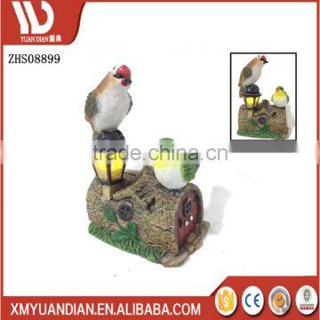 Factory Outlets Polyresin Gift Bird Design Energia Solar