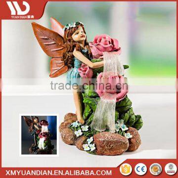 China Wholesale Websites Art Work Resin Craft Fairy Solar Led Light 2017 Price List