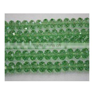 green faceted fashion crystal glass beads