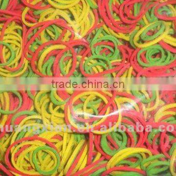 Latex Ring of Natural and Synthetic Colourful Rubber Band