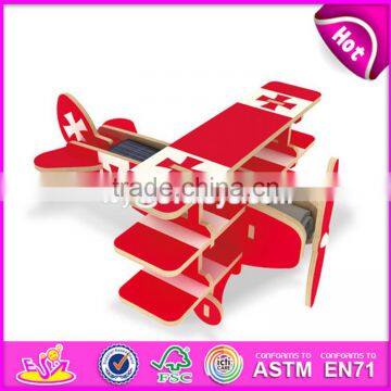 2017 new design build kit wooden airplane toy funny kids wooden airplane toy best design children wooden airplane toy W03B064