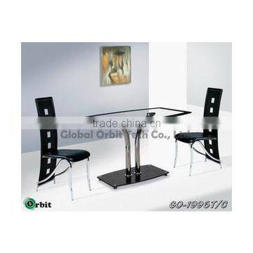Dining table and chair, designs glass dining table set