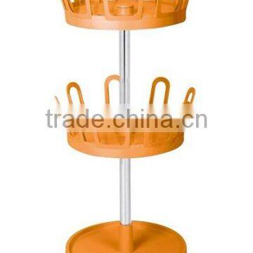 Swivel ABS Slippers Rack, 2-tier Waterproof Shoe Rack,round Shoe Rack photo-5