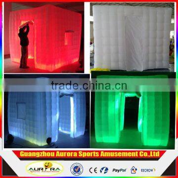 Factory Directly Inflatable Photo Booth Enclosure/ LED Photo Booth Tent With Inflatable Photo Booth