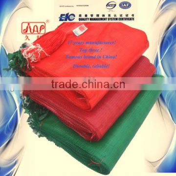 tubular mesh bag for onion sacks, shiny color, vegetable net