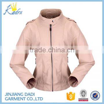 NC120420!LADIES GENUINE LAMB SKIN LEATHER JACKET