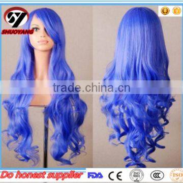 Colorful fashion Cosplay Wig Bob Style human Hair Wigs cheap party wigs