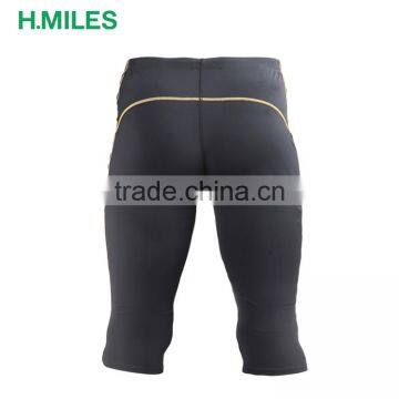 Quickdry Fitness Leggings Half Trousers Sport Training Men Capri Jogging Compression Pants photo-2