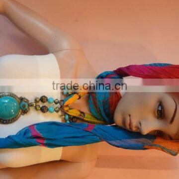 Handmade Pendant Scarf ,Traditional Indian Scarf, Chiffon Scarf 2015 Collection photo-2
