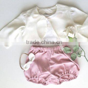 Floral Newborn Baby Romper Denim Shorts Outfit Clothing Set Kids Girl photo-4