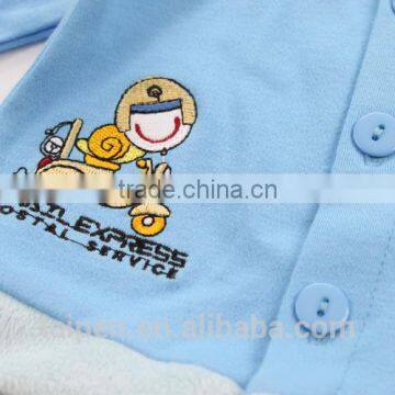 8TB1-109 Blue Plain Knitted Baby Winter Clothing 8 Pcs Set New Born Baby Gift Set With Hanger Package photo-4