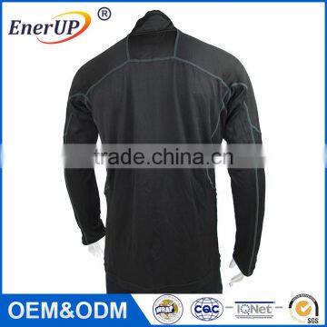 Men Clothing Sports Crew Neck Thermal Wicking Antibacterial Long Sleeve New Style Fashion Boy's Shirt photo-2