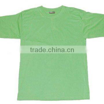 Men's green blank cotton tee shirts