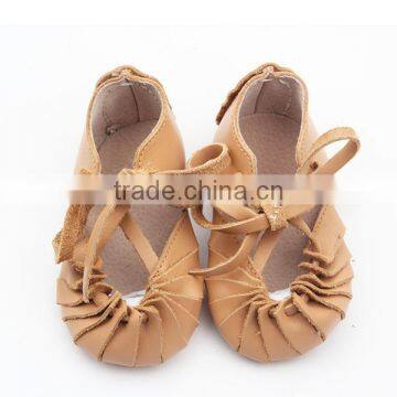 latest design summer pure leather baby shoes barefoot sandals