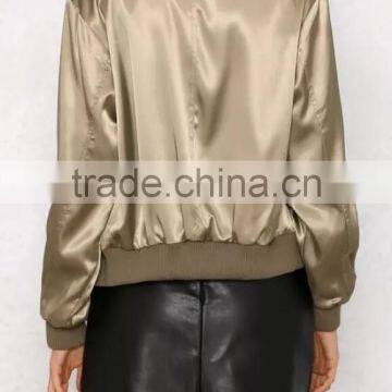 Runwaylover EY1019C Europe Style 2016 Women Pure Color Bomber Jackets photo-4