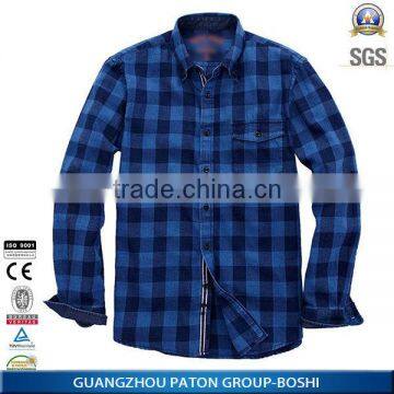 Custom Men Flannel Plaid Black And Red Check Casual Shirt photo-5