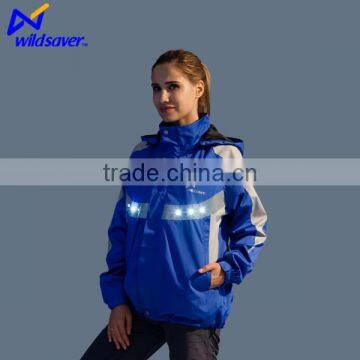 women flashing led flight jacket