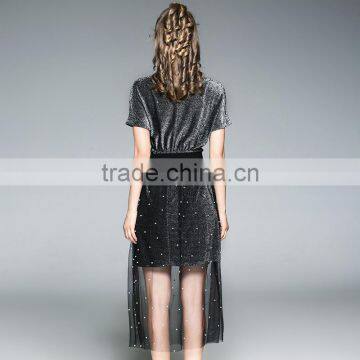 Dresses In Plus Size Dress&Skirts Short Sleeve Daily Long T With Embroidery Pearl Jacobs Designs photo-4