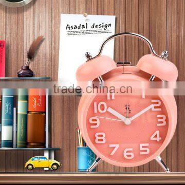 Free Shipping! Round Shape Large Size Silent Alarm Clock Fashion Personality Lazy Student Kid Alarm Clock Beside Bed 5 Colors photo-3