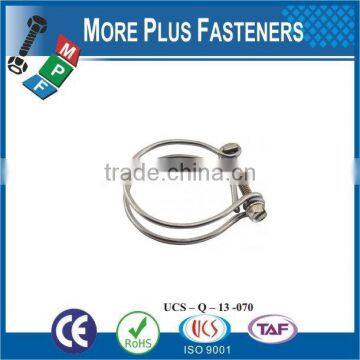 Made in Taiwan Stainless Steel Thin Hose Clamp Flexible Hose Clamp Double Wire photo-6
