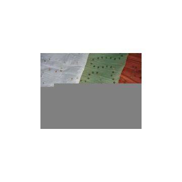 Sell Cotton Crushed Fabric with Spangle Embroidery